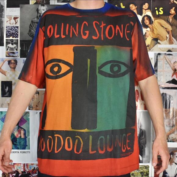 Vintage 1994 Rolling Stones Voodoo Lounge Tour tee shirt.